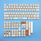 127pcs XDA Height Keycap Mechanical Keyboard Accessories Parts for MX Switches