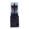 220V 10A LY2NJ Mini 8 Pin Coil Power Electric Relay With Socket Base Black