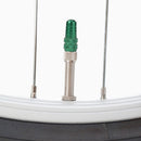 Aluminum Alloy Bike Tire Gas Nozzle Valve Cap Cycling Dust Cover (Green)