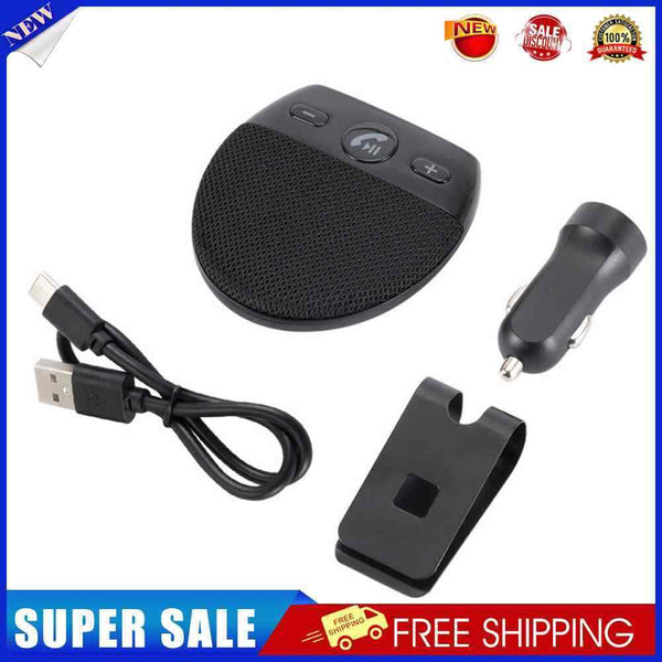 Sun Visor Handsfree Speaker Audio Car Speakerphone Wireless Music Loudspeaker