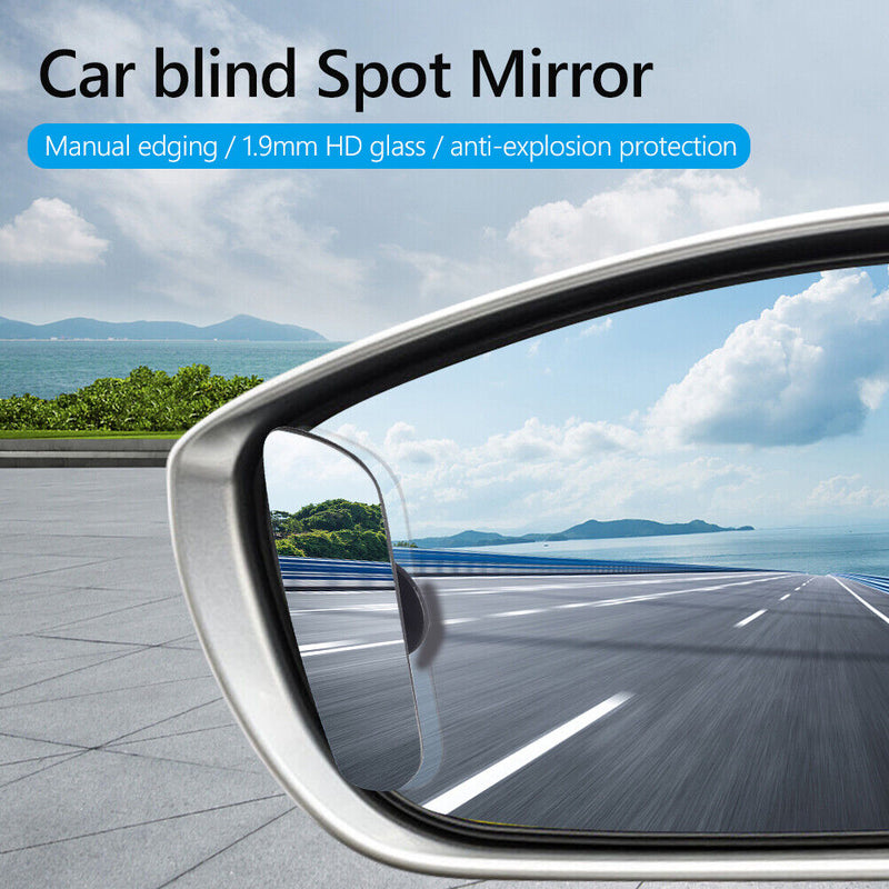 Universal Auto Wide Angle Rear View Mirror Car HD Frameless Blind Spot Mirr