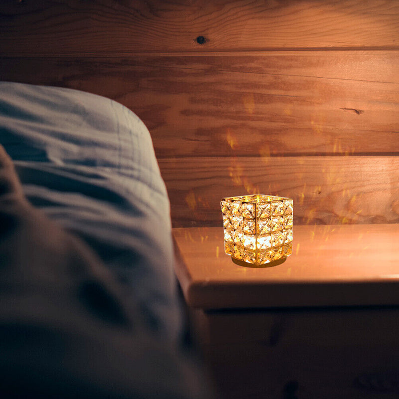 LED Diamond Crystal Table Lamp Bedroom Atmosphere Night Light Home Decor Newly