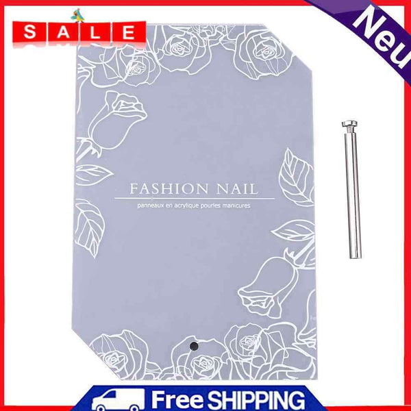 Manicure Practice Tools UV Gel Polish DIY Salon Rectangle Board for Nails Tips