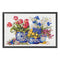Partial Embroidery Flower Pattern Stamped Canvas 11CT DIY Cross Stitch Kits