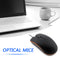USB Wired Optical Mouse Desktop Laptop PC Ergonomics Office Mice (Black)