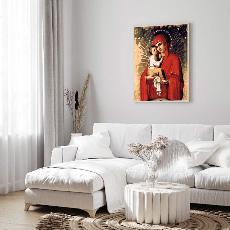 Virgin and Child 40x50cm Oil Paint By Numbers Picture DIY Painting
