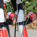 Bicycle Front Head Light 6LED MTB Fork Handlebar Safety Night Lamp (Red) Newly