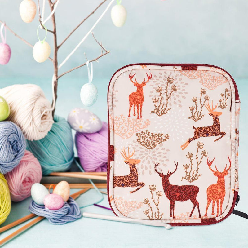 Knitting Yarn Storage Bag Case Crochet Hook Thread Organizer Holder Sewing