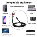 #A Adapter Cable Aluminum Alloy for Speaker 1 to 2 Y Splitter Type-C to 2 RCA Ca