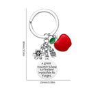Teacher Keychain Appreciation Gift for Women Birthday Valentines Day (5) Newly