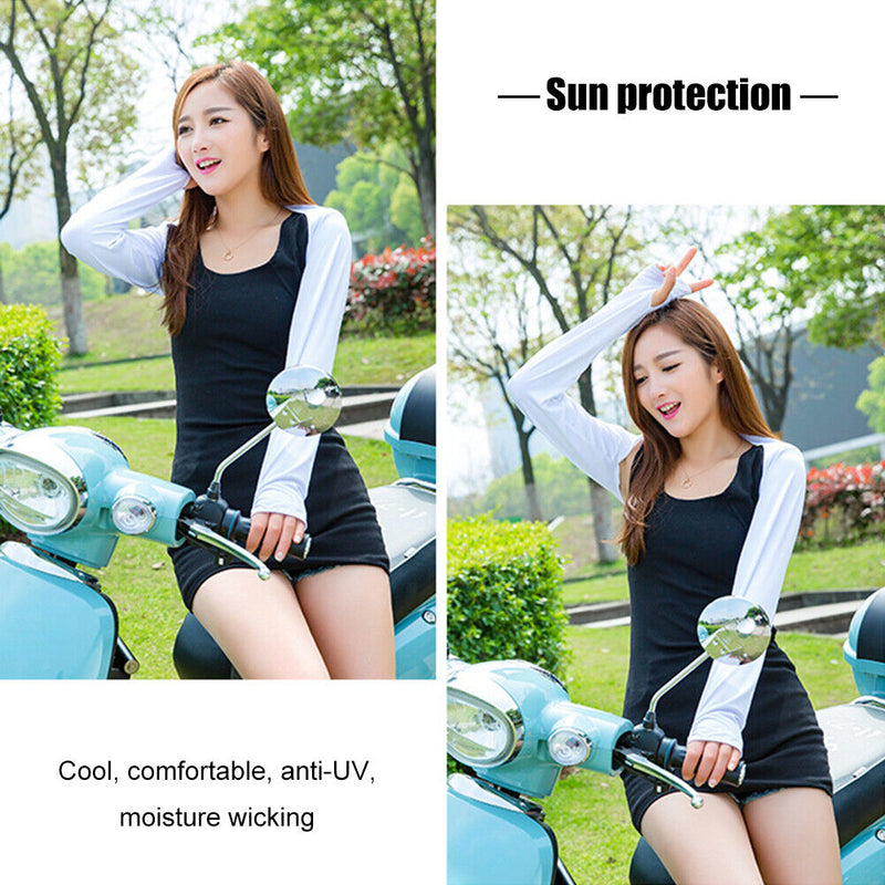 Cooling Shawl Arm Sleeves Anti UV Ice Hand Warmer for Driving Riding Fishing