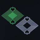 Diamond Heart DIY Metal Stencil For Scrapbook Craft Embossing Die