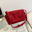 Solid Oxford Cloth Ladies Flip Casual Large Capacity Messenger Crossbody Bag