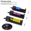 1 Slot Charger for 16340 14500 18650 26650 3.7V Lithium Battery USB Fast Charge