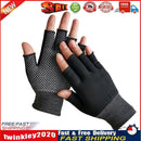 Fingerless Outdoor Bicycle Anti-skid Half Finger Fishing Gloves (Black) Newly