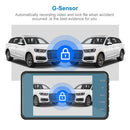 4 inch IPS Touch Screen Car Video Recorder Dual Lens 1296P HD Recording Dash Cam