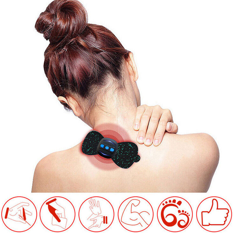 15 Modes Electric Cervical Spine Mini Massage Patch Shoulder Neck Massager