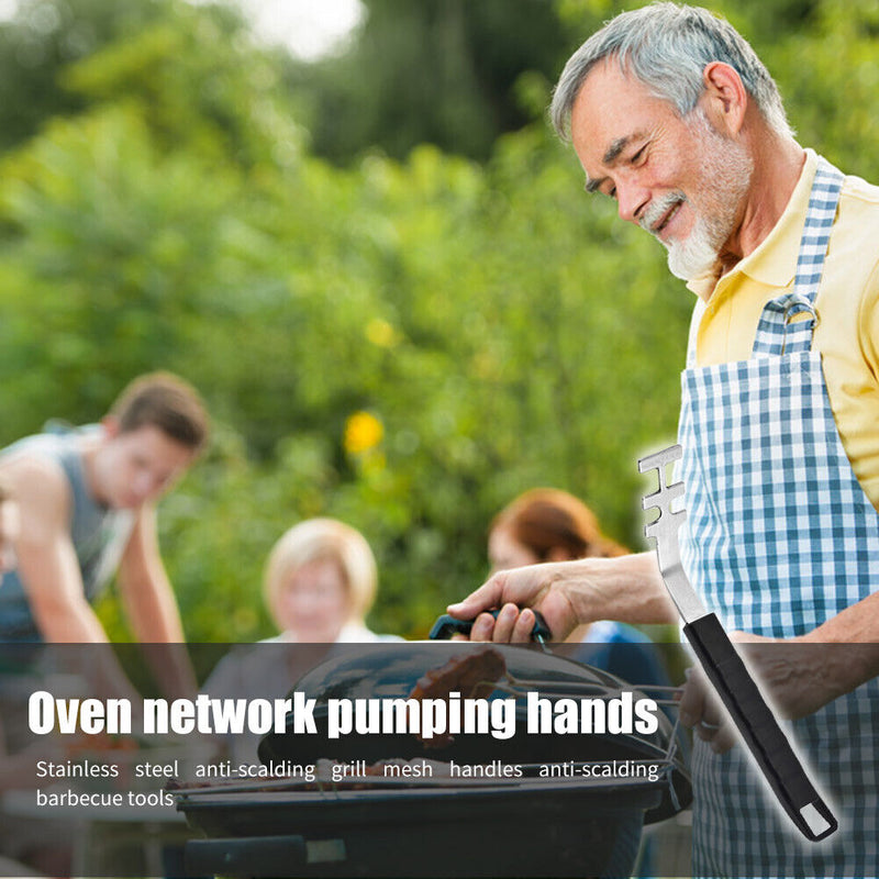 Stainless Steel Anti-scalding BBQ Grill Grate Lifter Barbecue Accessories