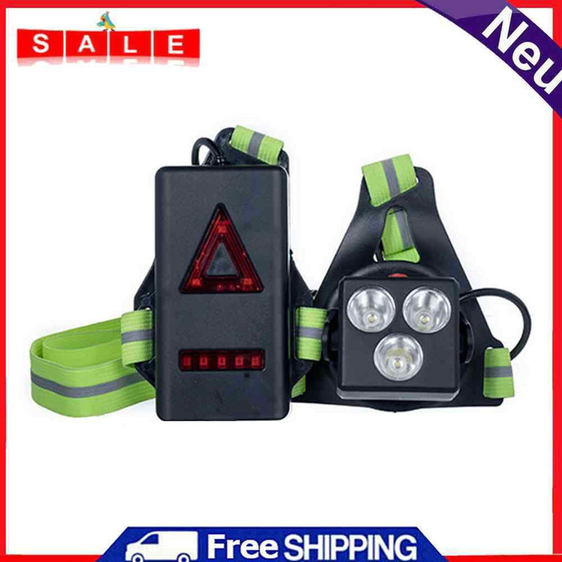 LED Running Light USB Waterproof for Jogging Hiking Safety Warning Chest Lamp
