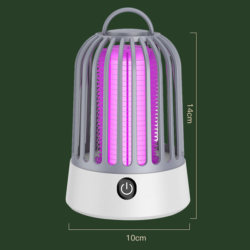 Electric Mosquito Killer USB Charging Bug Zapper Insect Fly Trap (Grey) Newly