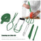 Canning Kit, Canning Jar Lifter with Grip, Anti-Scald Clip, 6pcs (Green)