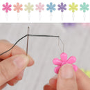 Plastic Flower Shape Needle Threader Sewing Tool Garment Sewing Multicolor Hand
