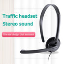 Service Headphone Telephone Wired Phone Headset Retractable Headband for Phones