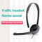 Service Headphone Telephone Wired Phone Headset Retractable Headband for Phones