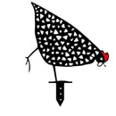 Acrylic Hollow Chicken Ornaments Backyard Lawn Stakes Yard Art Decor (B) Newly