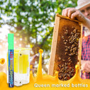 Beekeeper Marker Bottle with Marking Pens Queen Beekeeping Tool (Green)