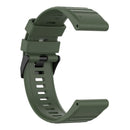 Silicone Watch Strap Bracelet for Garmin Fenix 6X/Fenix 6X Pro (Army Green)