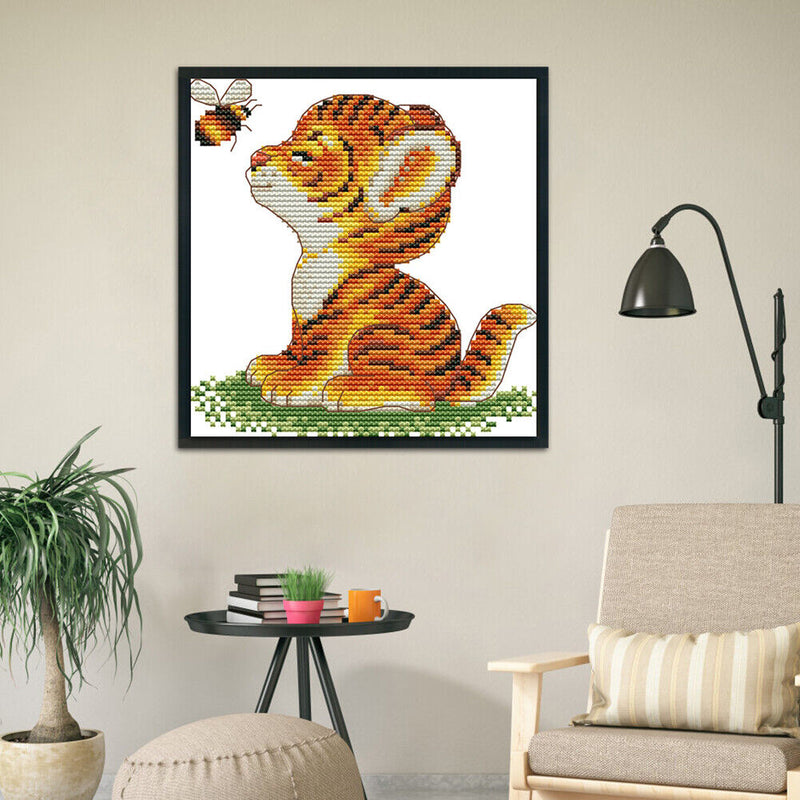 Naughty Animals Kit Stamped 11CT DIY Bedroom Handmade Cross Stitch Needlework