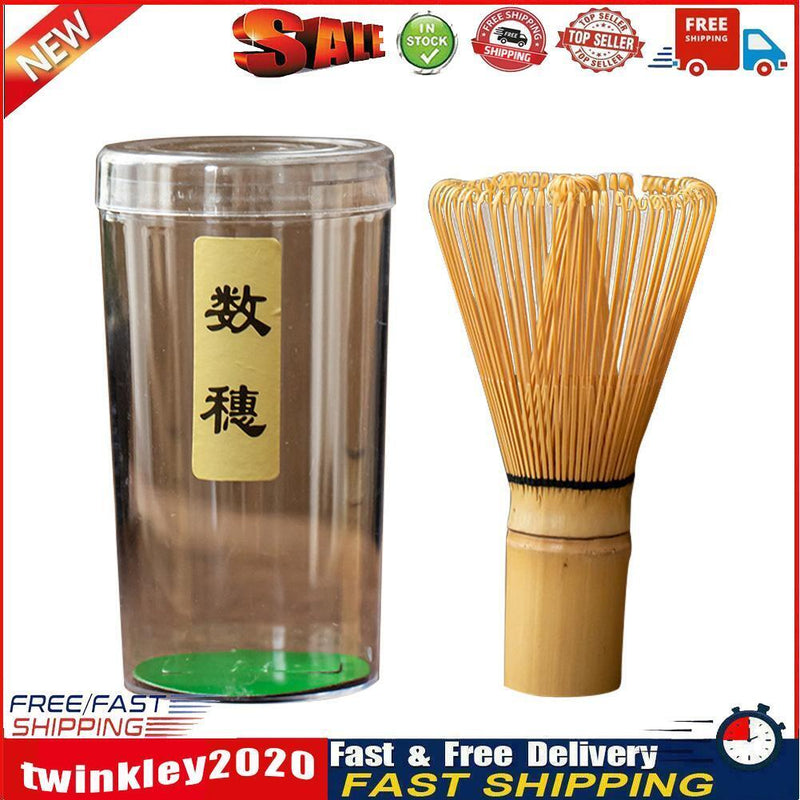 Bamboo Matcha Powder Stirring Whisk Coffee Green Tea Brushes Teaware (B) Newly