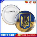 Ukraine Ukrainian Map Flag Symbol Round 12 Styles Clothes Pins(G)