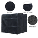 Water Tank Protective Cover IBC Container Waterproof Dust Sunscreen (Black)