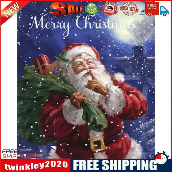 Santa Claus Paint By Numbers Kit DIY Frameless Acrylic Picture On Canvas