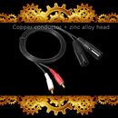RCA to 2 RCA Male to Male Audio Cable for Mixer Home Theater TV Amplifier Sound