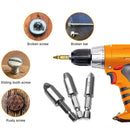 5pcs Damaged Screw Extractor Drill Bit Set Broken Bolt Remover + Drill Chuck