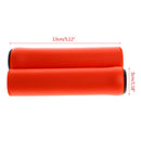 2pcs Bicycle Soft Foam Silicone Sponge Anti-slip Handle Bar Grips (Red) Newly