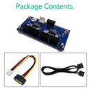 9pin USB Header Male 1to 4 Female Extension Cable Card USB 2.0 Hub for Desktop