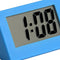 Mini LCD Digital Electronic Desktop Time Clocks Silent Desk Clocks (Blue)
