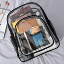 Travel Solid Transparent Storage Bag PVC Large Capacity Clear Shoulder Backpack