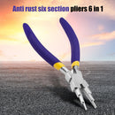 6 in 1 Wire Wrapper Looping Forming Jewelry Plier 6-Steps Multi Barrels Pli