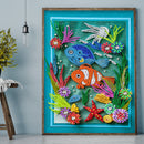 DIY Paper Fish Diamond Picture Part Drill Special Shape Rhinestone Painting