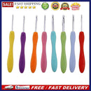 Soft Handle 8pcs Colorful Aluminium Crochet Hooks Knitting Needls Set