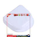 Retainer Box - Orthodontic Denture Mouth Guard Box Oral Care Case (White) Newly