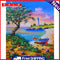 Seaside Oil Paint by Numbers Hand Painted Frameless Picture Home Art Ornament