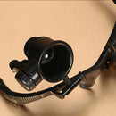 9892G Magnifier Glasses Loupes with LED Lighting Observation Magnifying Eyewear