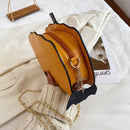 Fashion Funny Pumpkin Shape Chain Purse Handbag Women Glitter Crossbody Bags