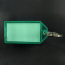 Lot Of 40Pcs Plastic Keychain Key Ring ID Tags Name Card Label Language Fob